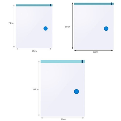 Vákuové vrecia - sada 15 ks, 3 veľkosti