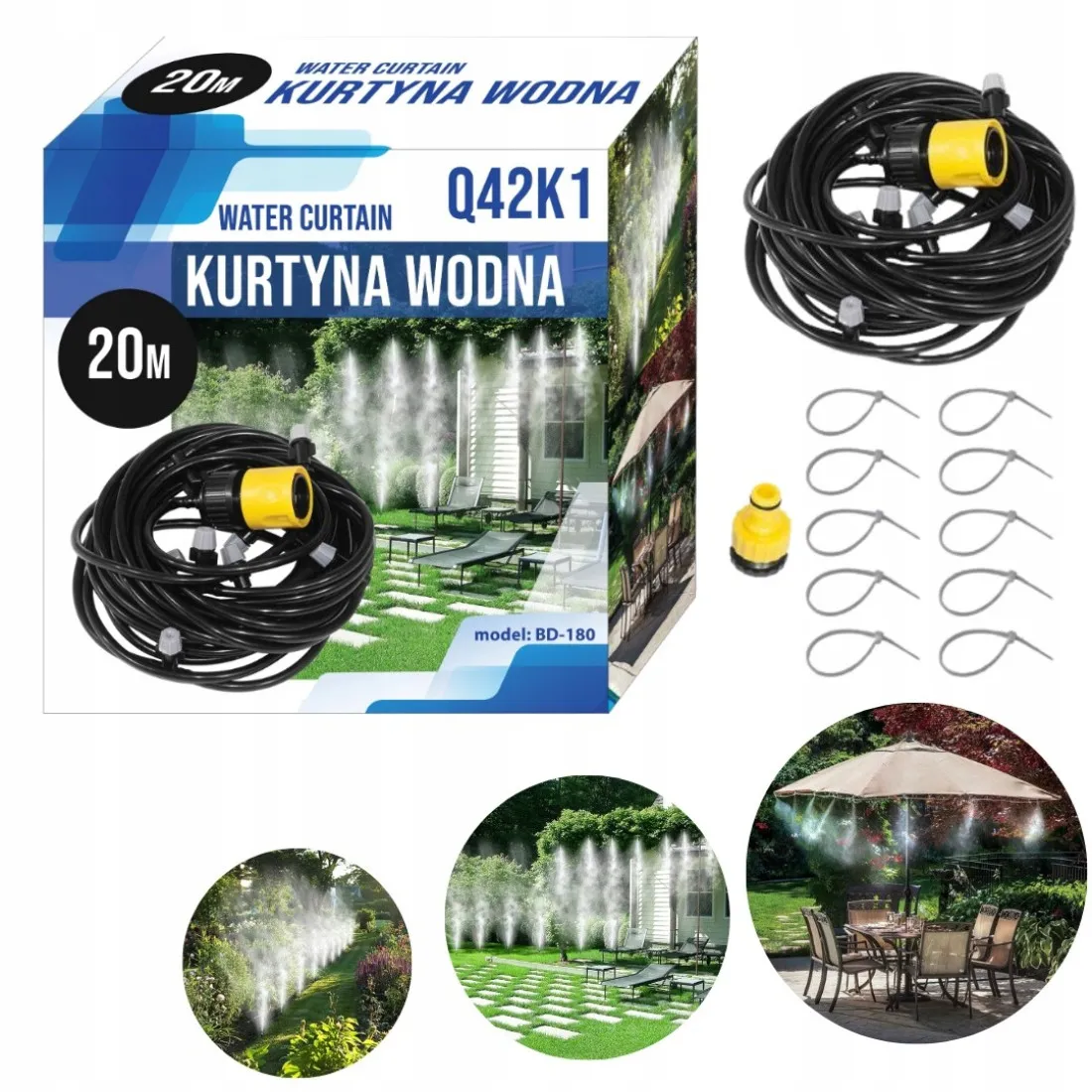 Vodní mlha 20m - rozprašovač do zahrady