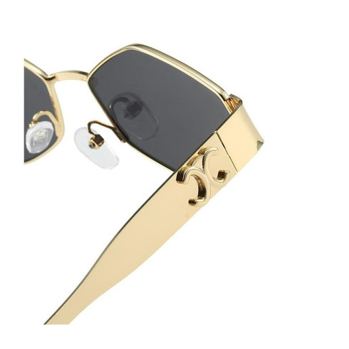 Zlaté slnečné okuliare moderného dizajnu