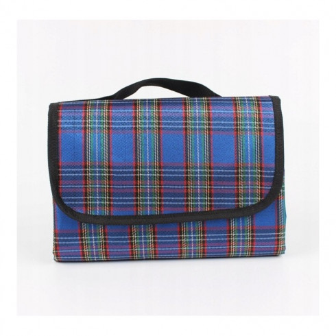 Plážová skladacia deka - karimatka modrá