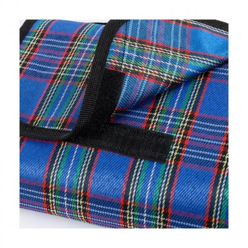 Plážová skladacia deka - karimatka modrá