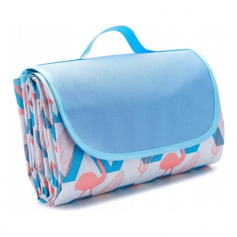 Plážová skladacia deka - karimatka motív Plameniak