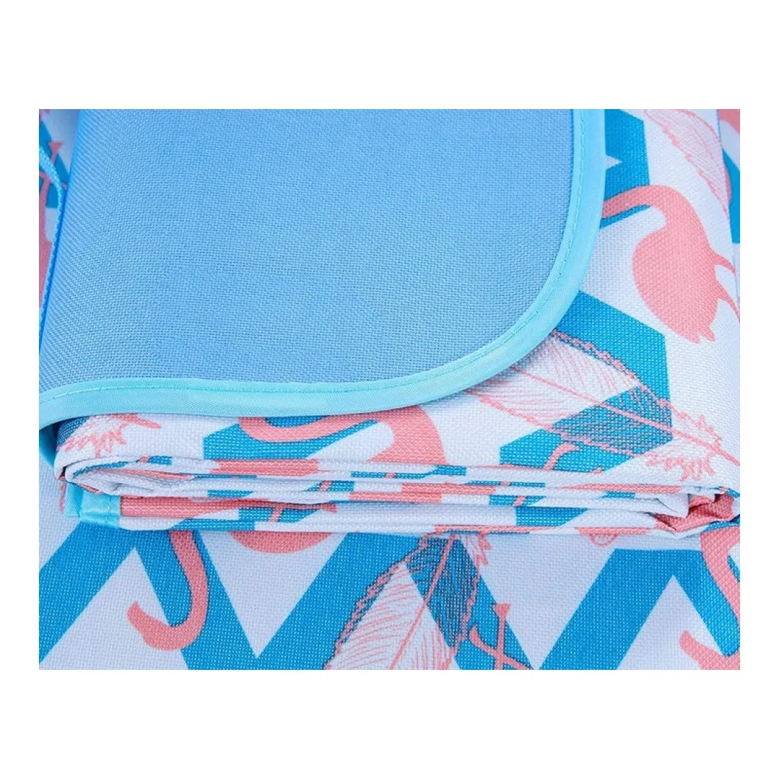 Plážová skladacia deka - karimatka motív Plameniak