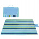Plážová skladacia deka - podložka, modrá