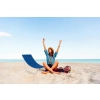 Plážové rozkladací lehátko - modré