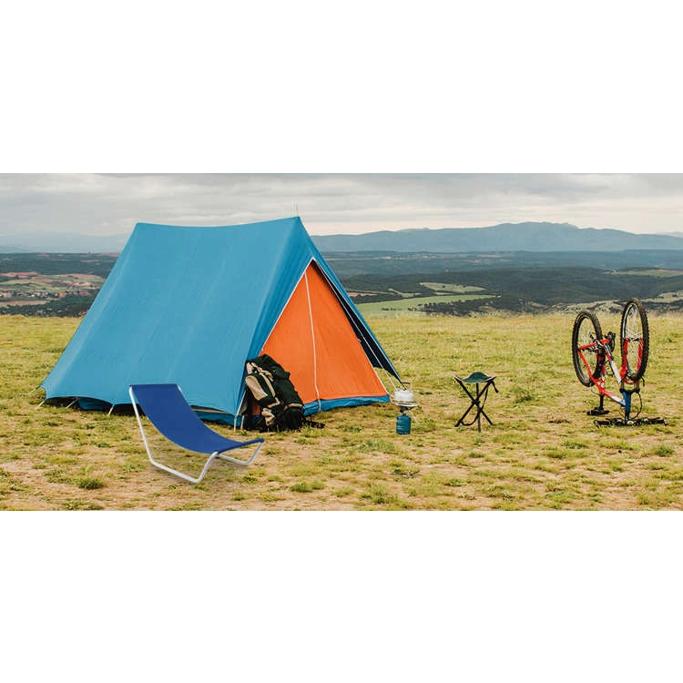 Plážové rozkladací lehátko - modré