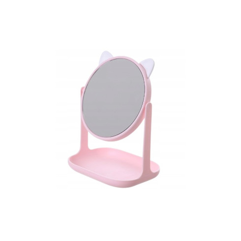 Kozmetické zrkadlo Kitten - ružové