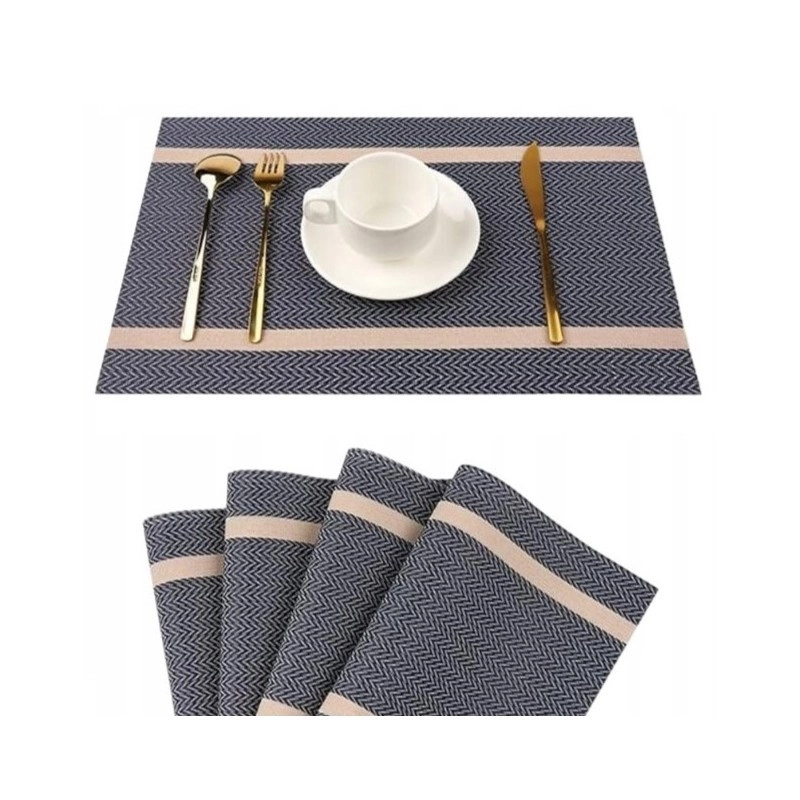 Vodeodolné prestieranie na stôl 30x45 cm - námornícka modrá 1 ks