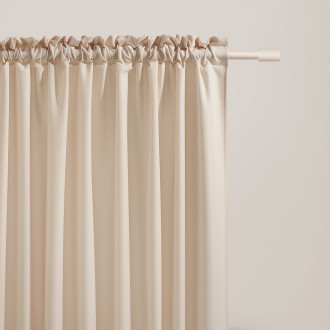 Záclona Aura krémový 140x260 cm - uchytenie riasiaca páska