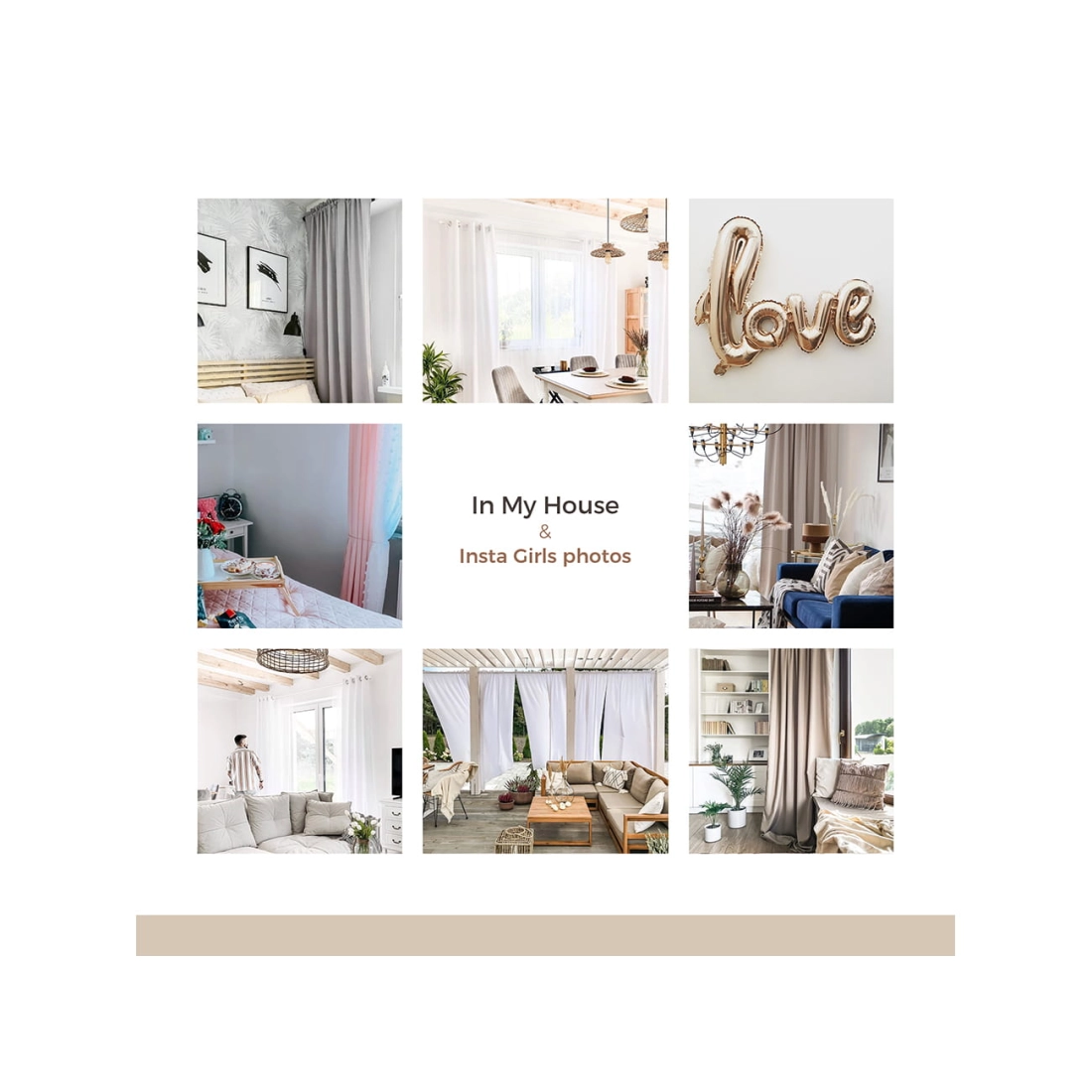 Záves Aura béžový 140x260 cm - uchytenie strieborné dekoračné kolieska