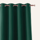 Závěs Aura zelená 140x260 cm - uchycení stříbrná dekorační kolečka