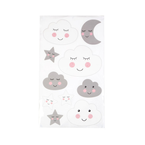 Detské nálepky na stenu - Obláčiky