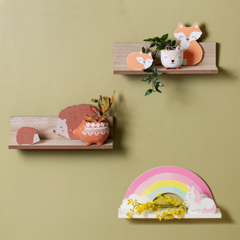 Detská polička na stenu  Ježko