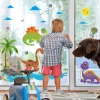 Detské nálepky na stenu - dinosaury