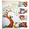 Dětské nálepky na zeď - Zvířátka na stromě