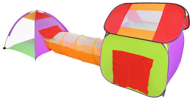 Detský stan Iglo s tunelom + 200 loptičiek