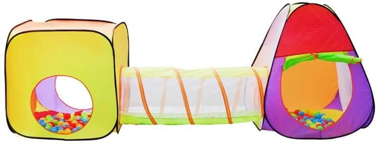 Detský stan s tunelom + 200 loptičiek