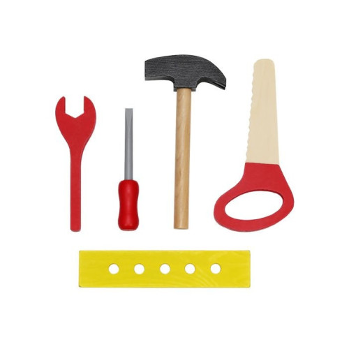 Drevená dielňa s náradím pre malého remeselníka - 30 dielna sada