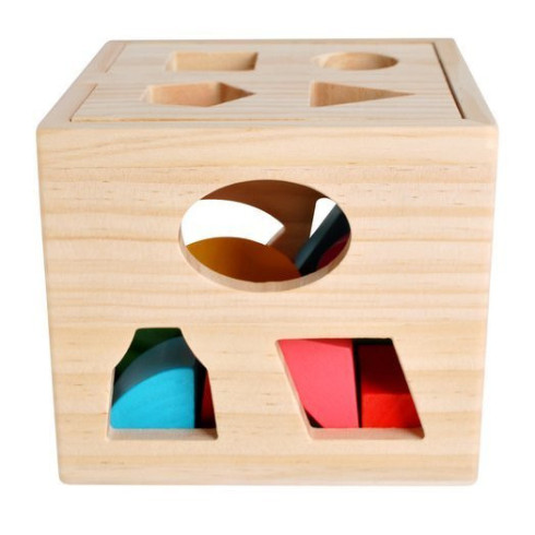 Drevené triediace kocky - edukačná hračka