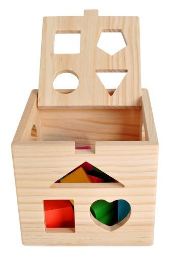 Drevené triediace kocky - edukačná hračka