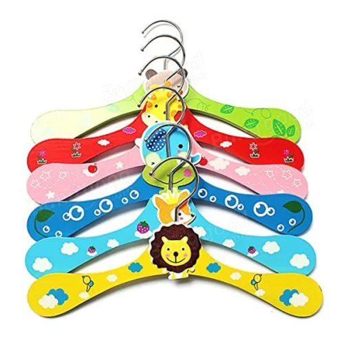 Drevené vešiaky pre deti - 6ks