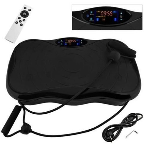 Fitness vibračná plošina s bluetooth + USB + popruhy + ovládač