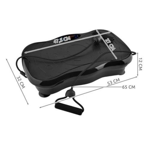 Fitness vibračná plošina s bluetooth + USB + popruhy + ovládač