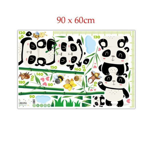 Samolepka na stenu - meter pre deti Panda Samolepka na stenu - meter pre deti Panda