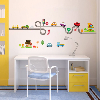 Nálepky na stenu - autíčka