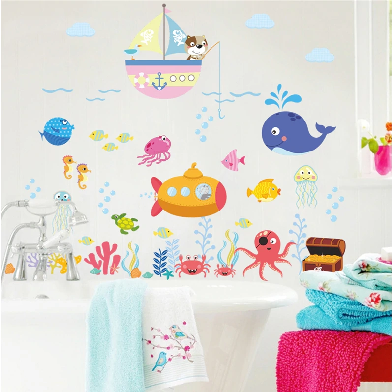 Samolepky na zeď - podmořský svět