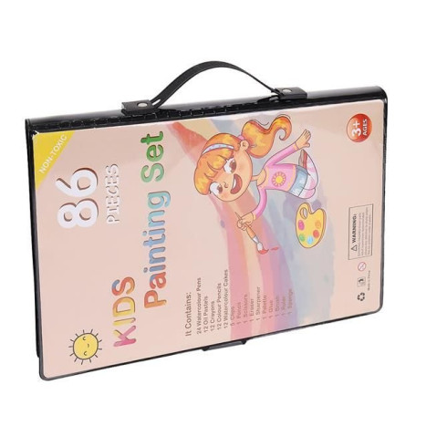 Sada na maľovanie v kufríku - Kids Painting Set 86 ks