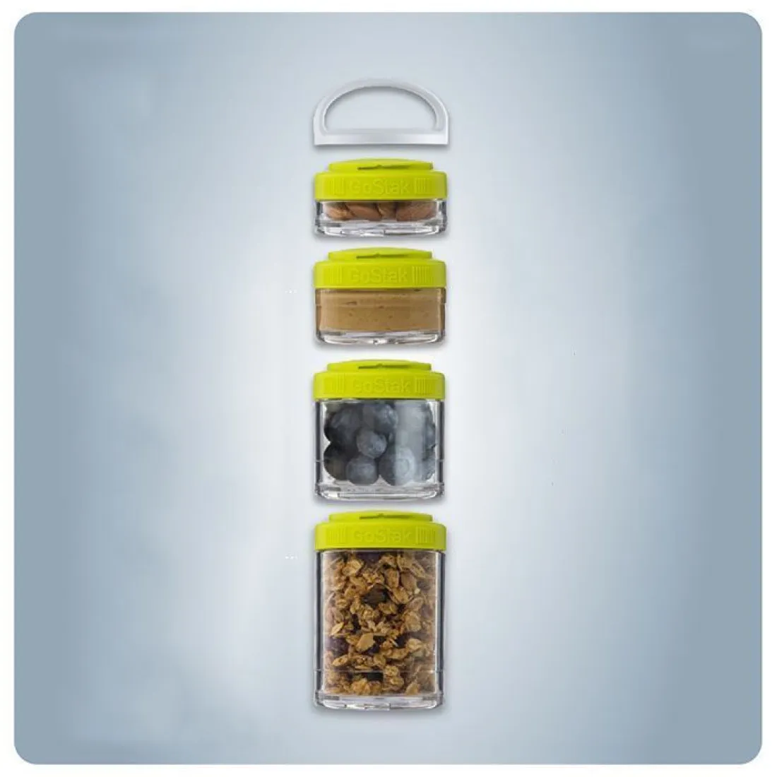 Skladacie dózy na potraviny -  sada 4 ks mini, čierne 