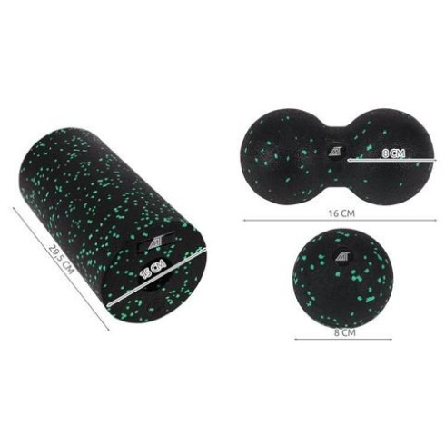 Súprava na masáž - čierno-zelená