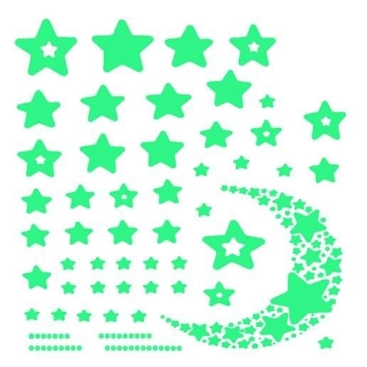 Svietiace hviezdy na stenu