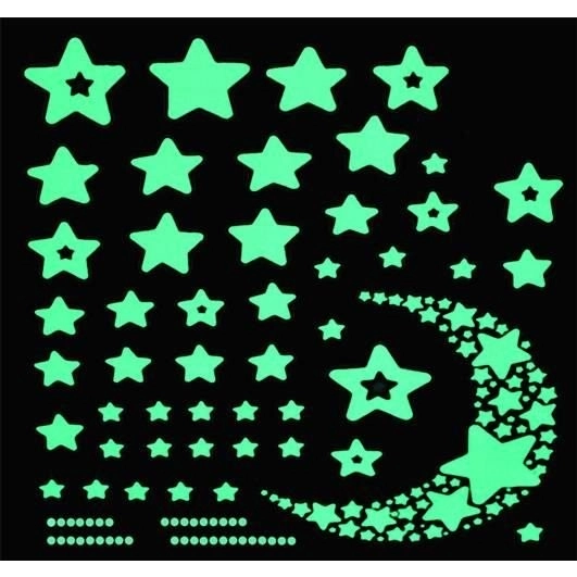 Svietiace hviezdy na stenu