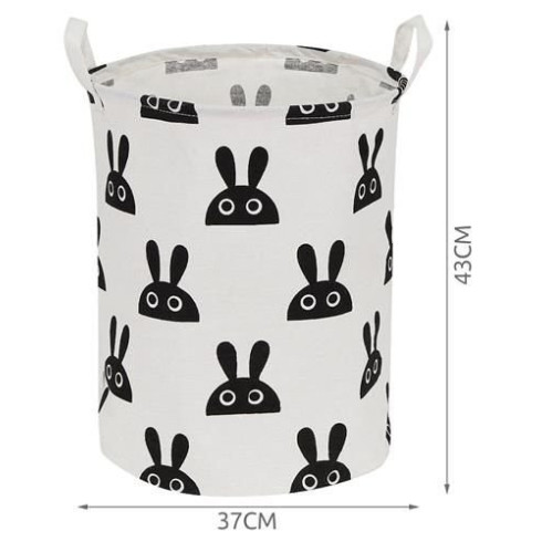 Úložný kôš na hračky - motív zajačik