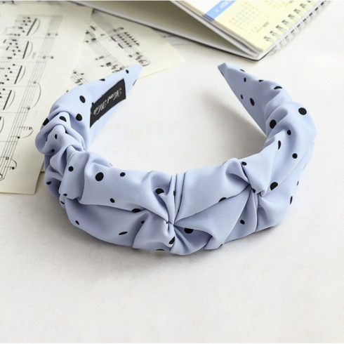 Čelenka  - modrá s bodkami