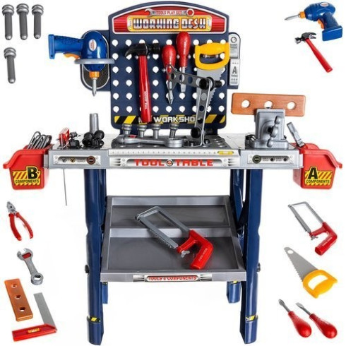 Dětská dílna pro děti s nářadím - 14 dílná sada