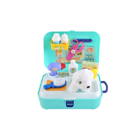 Dětská sada v kufříku - kadeřnický salon pro pejska