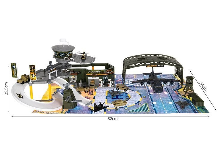 Detské vojenské letisko s lietadlami a príslušenstvom XXL