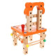 Dřevěná skládací stavebnice 3v1 - židle, dílna, konstrukce