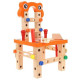 Drevená skladacia stavebnica 3v1 - stolička, dielňa, konštrukcie
