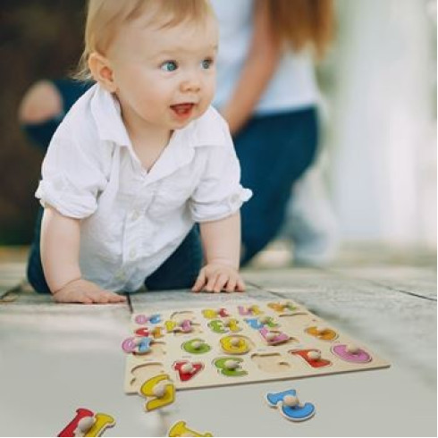 Drevená skladačka - čísla