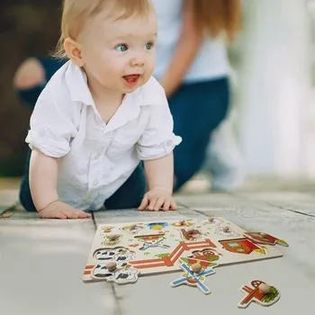 Dřevěná skládačka - zvířátka