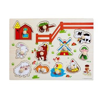 Dřevěná skládačka - zvířátka