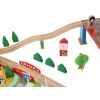 Drevená vláčiková dráha na batérie - 88 prvkov