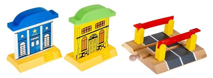 Drevená vláčiková dráha - železničná dráha s príslušenstvom