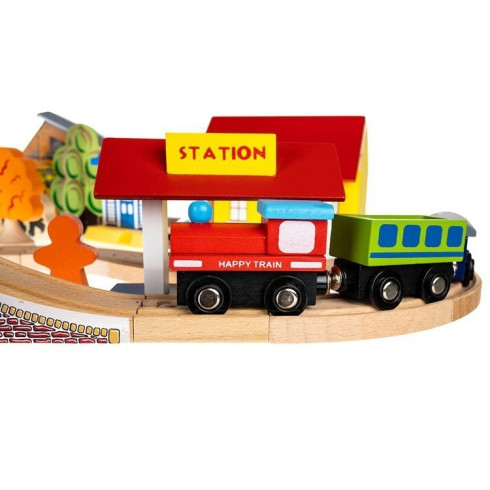 Drevená vláčiková dráha - železničná dráha s príslušenstvom