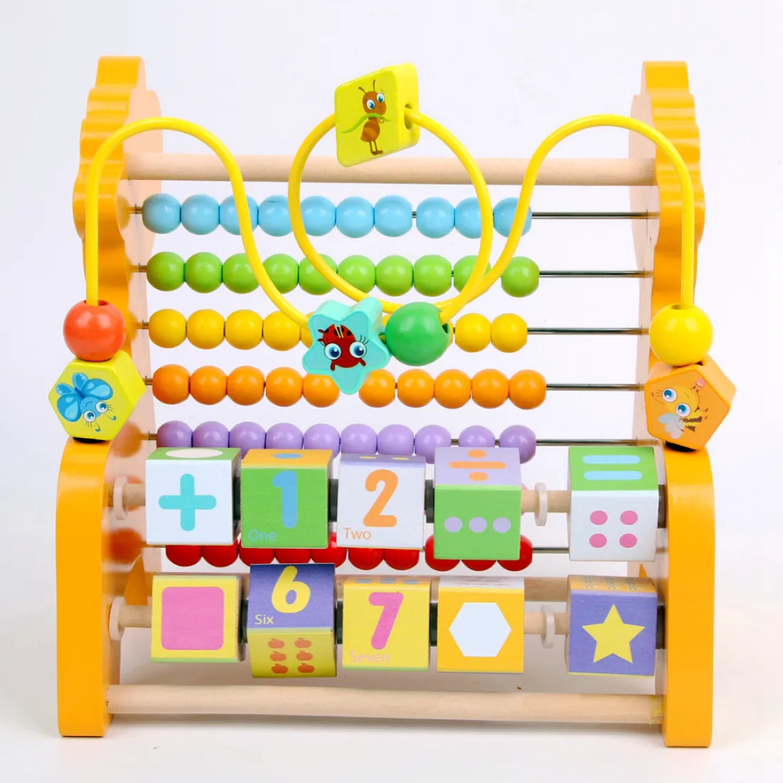 Drevené počítadlo pre deti - Žirafa