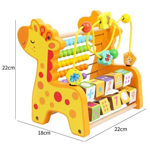 Drevené počítadlo pre deti - Žirafa
